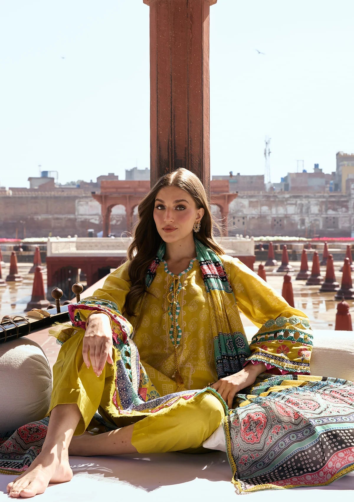 Kahf Aangan Prints Chiffon '26 – Zarafshan – Unstitched 3 Piece