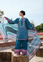 Kahf Aangan Prints Chiffon '26 – Falak Ara – Unstitched 3 Piece