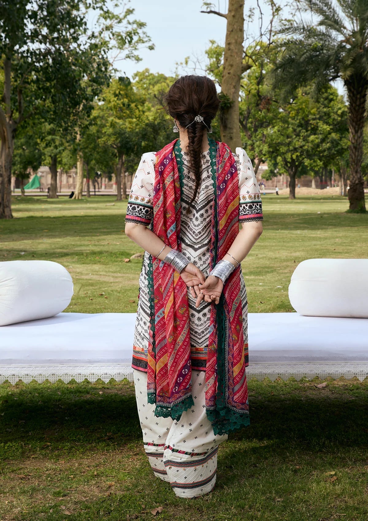 Kahf Aangan Prints Chiffon '26 – Mehruba – Unstitched 3 Piece