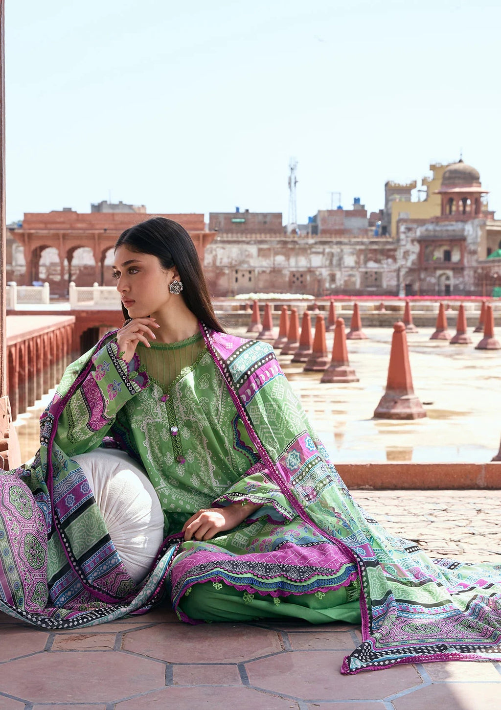 Kahf Aangan Prints Chiffon '26 – Rumi – Unstitched 3 Piece
