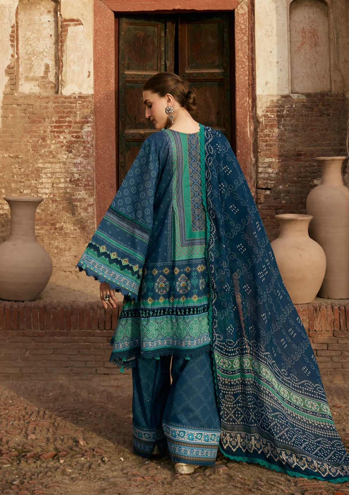 Kahf Aangan Prints Chiffon '26 – Sumbul – Unstitched 3 Piece