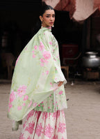 RajBari Nissa Floral Symphony Embroidered Lawn Unstitched 3Pc Suit