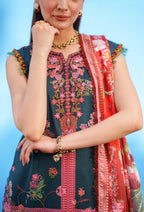 Parishay Azmir Printed Lawn 3 Piece Suit