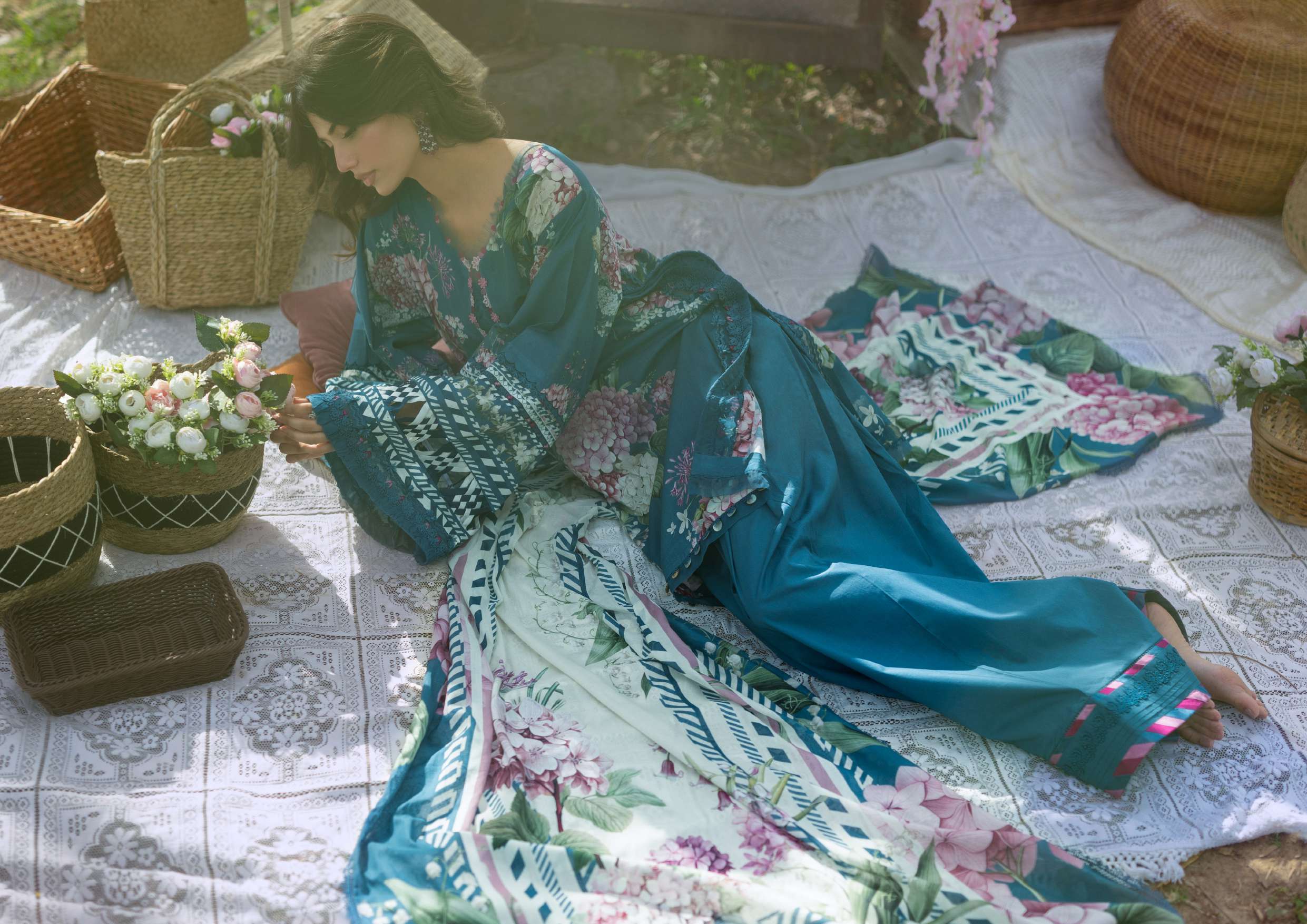 Elaf Bridgerton Eloise Printed Lawn 3 Piece Suit