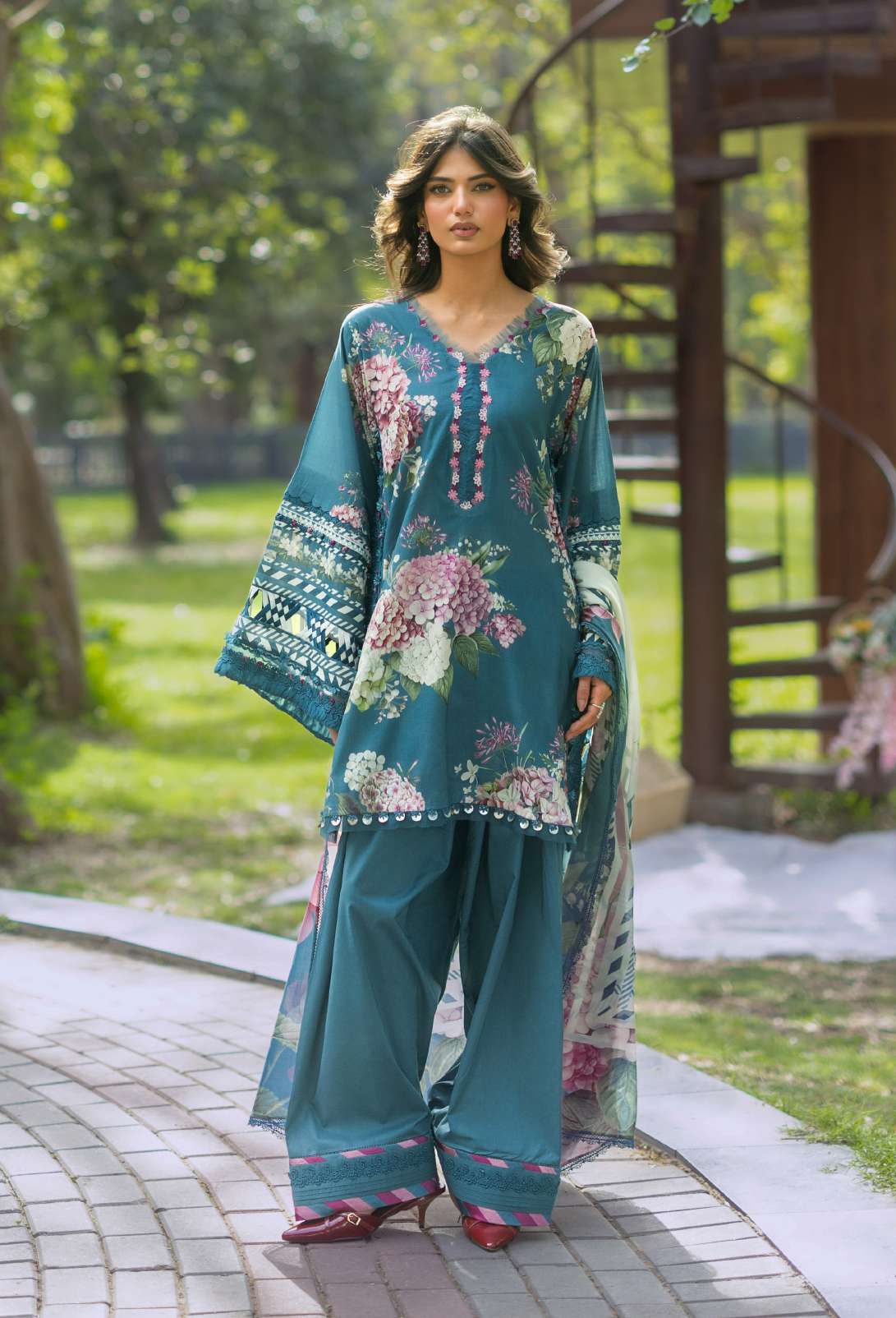 Elaf Bridgerton Eloise Printed Lawn 3 Piece Suit