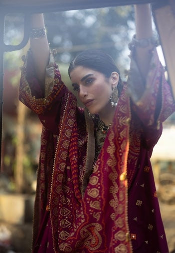 GulAhmed Chunri Luxury Chiffon 3 Piece Suit