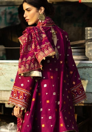 GulAhmed Chunri Luxury Chiffon 3 Piece Suit