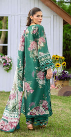 Elaf Bridgerton Marin Printed Lawn 3 Piece Suit