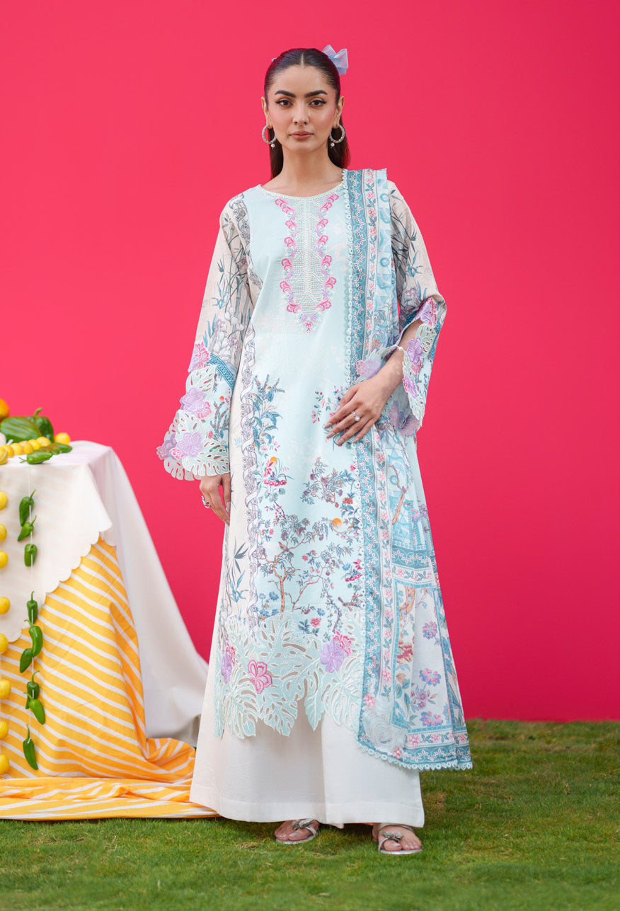 Parishay Azmir Printed Lawn 3 Piece Suit