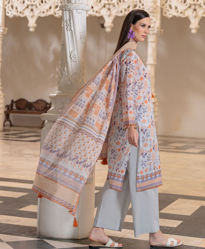 GulAhmed Calm Canvas Printed Lawn Suit