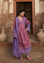 Kahf Aangan Prints Chiffon '26 – Zarmeena – Unstitched 3 Piece
