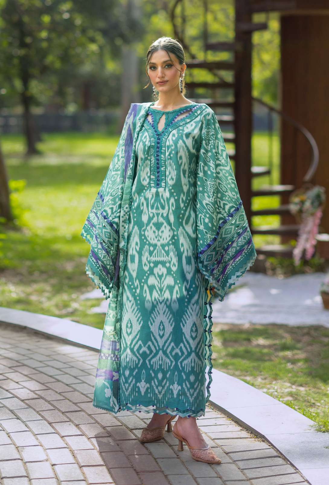 Elaf Bridgerton Nia Mare Printed Lawn 3 Piece Suit
