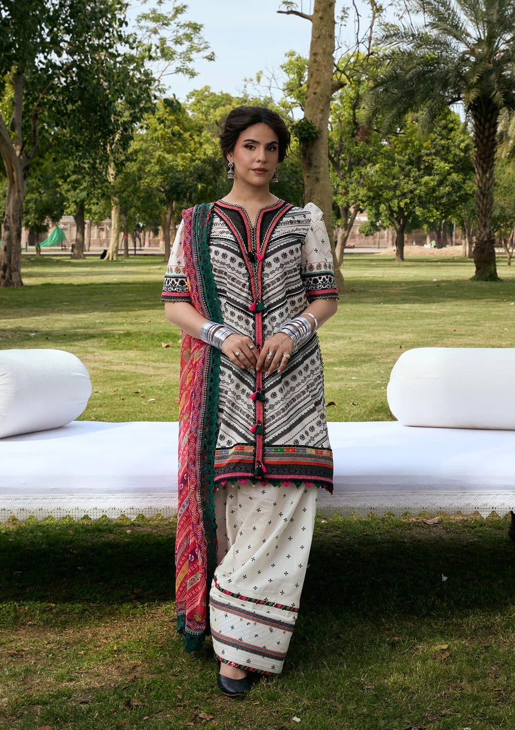 Kahf Aangan Prints Chiffon '26 – Mehruba – Unstitched 3 Piece