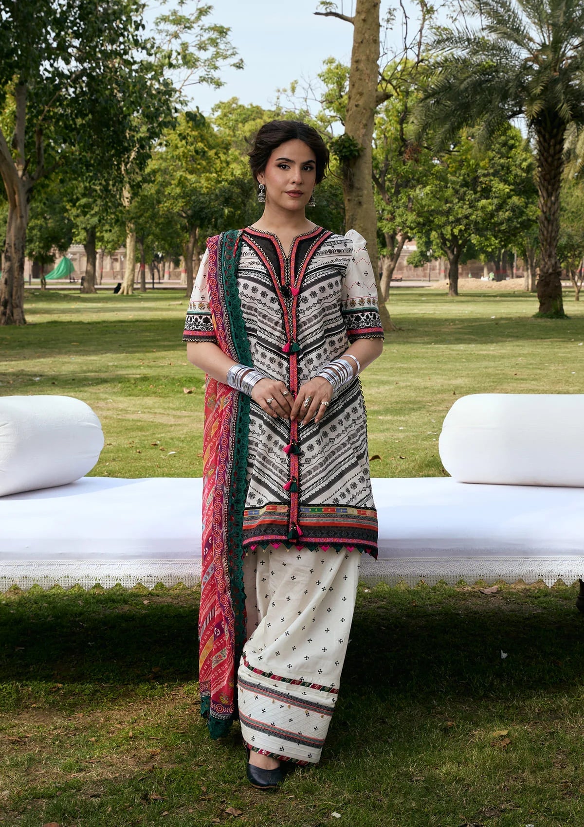 Kahf Aangan Prints Chiffon '26 – Mehruba – Unstitched 3 Piece