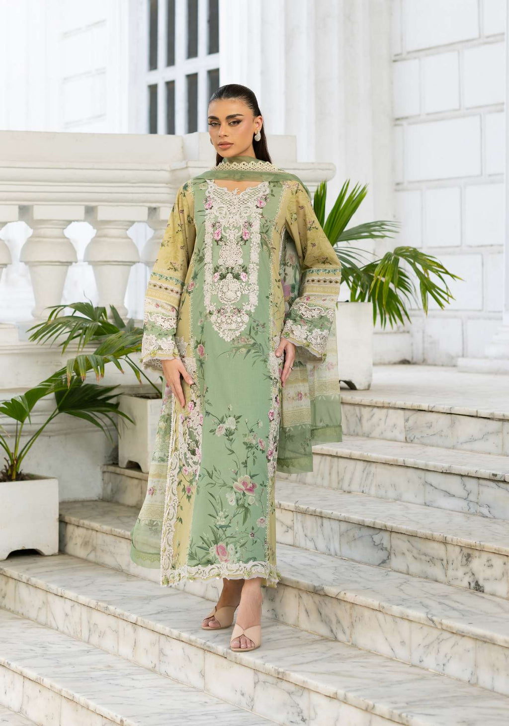 Elaf Premium ESG-1A Elara Unstitched 3 Piece Lawn Suit