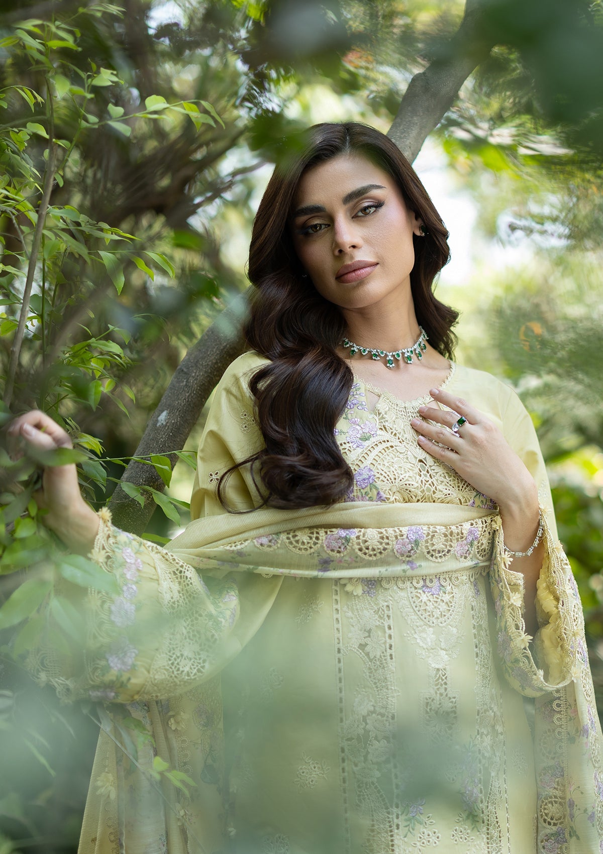 Elaf Luxury Lawn Vol II '26 – Butter Yellow – Unstitched 3 Piece
