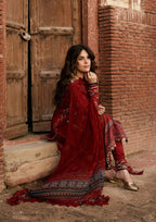 Kahf Aangan Prints Chiffon '26 – Surkh Noor – Unstitched 3 Piece