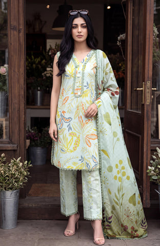 Coco Cords Printed 3 Piece CC-5-26-07 Unstitched image 3