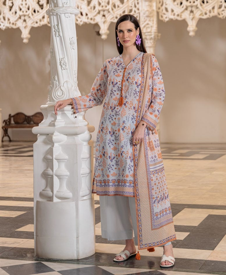 GulAhmed Calm Canvas Printed Lawn Suit