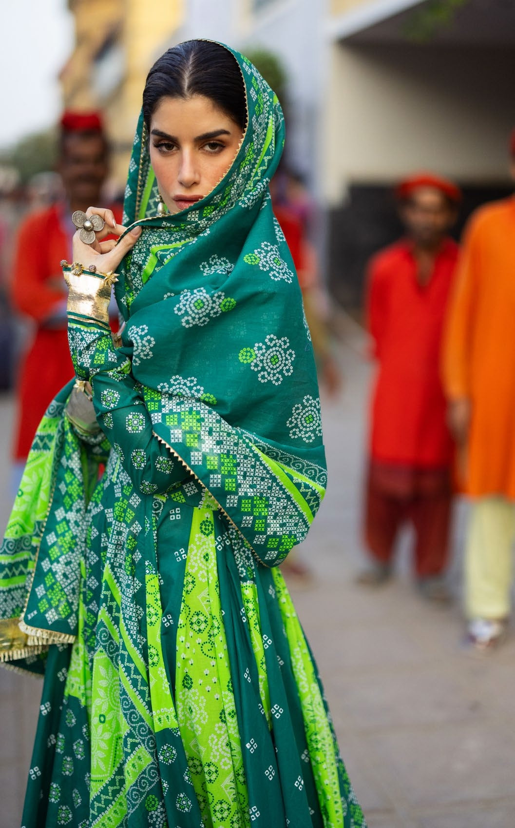 GulAhmed Chunri Printed Lawn 3 Piece Suit