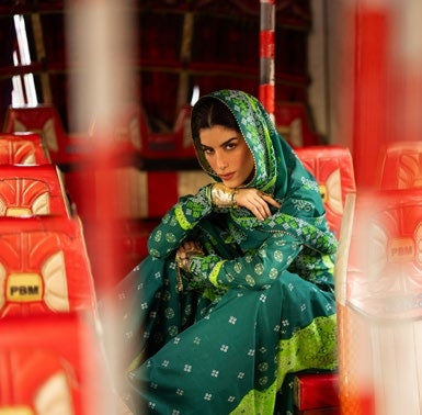 GulAhmed Chunri Printed Lawn 3 Piece Suit