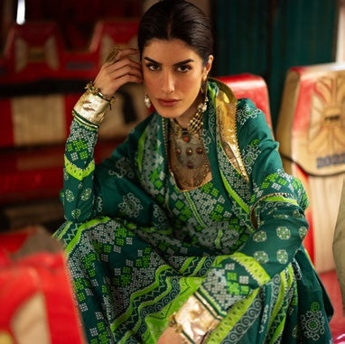 GulAhmed Chunri Printed Lawn 3 Piece Suit