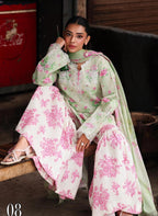 RajBari Nissa Floral Symphony Embroidered Lawn Unstitched 3Pc Suit