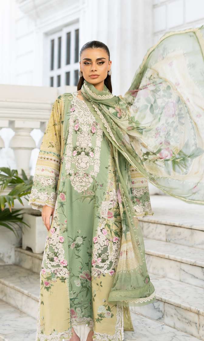Elaf Premium ESG-1A Elara Unstitched 3 Piece Lawn Suit