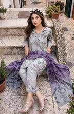 Coco Cords Printed 3 Piece CC-5-26-08 Unstitched image 3