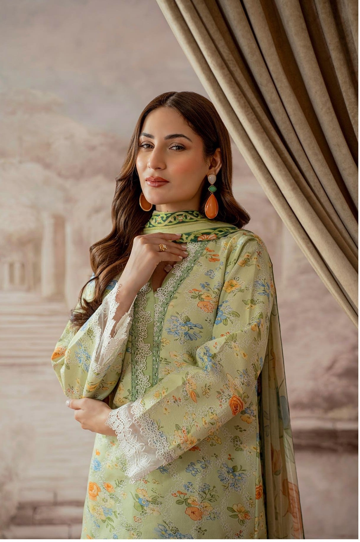 Raha Premium Printkari by Rajbari Vol 02 - Design 08 - Unstitched 3 Piece