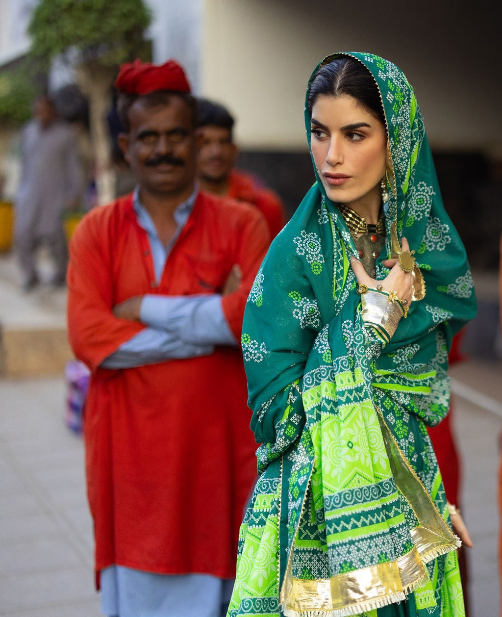 GulAhmed Chunri Printed Lawn 3 Piece Suit