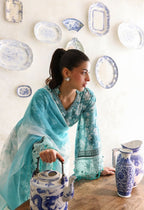 3-piece suit Fancy Embroidered│GulAhmed Lawn│Freesia