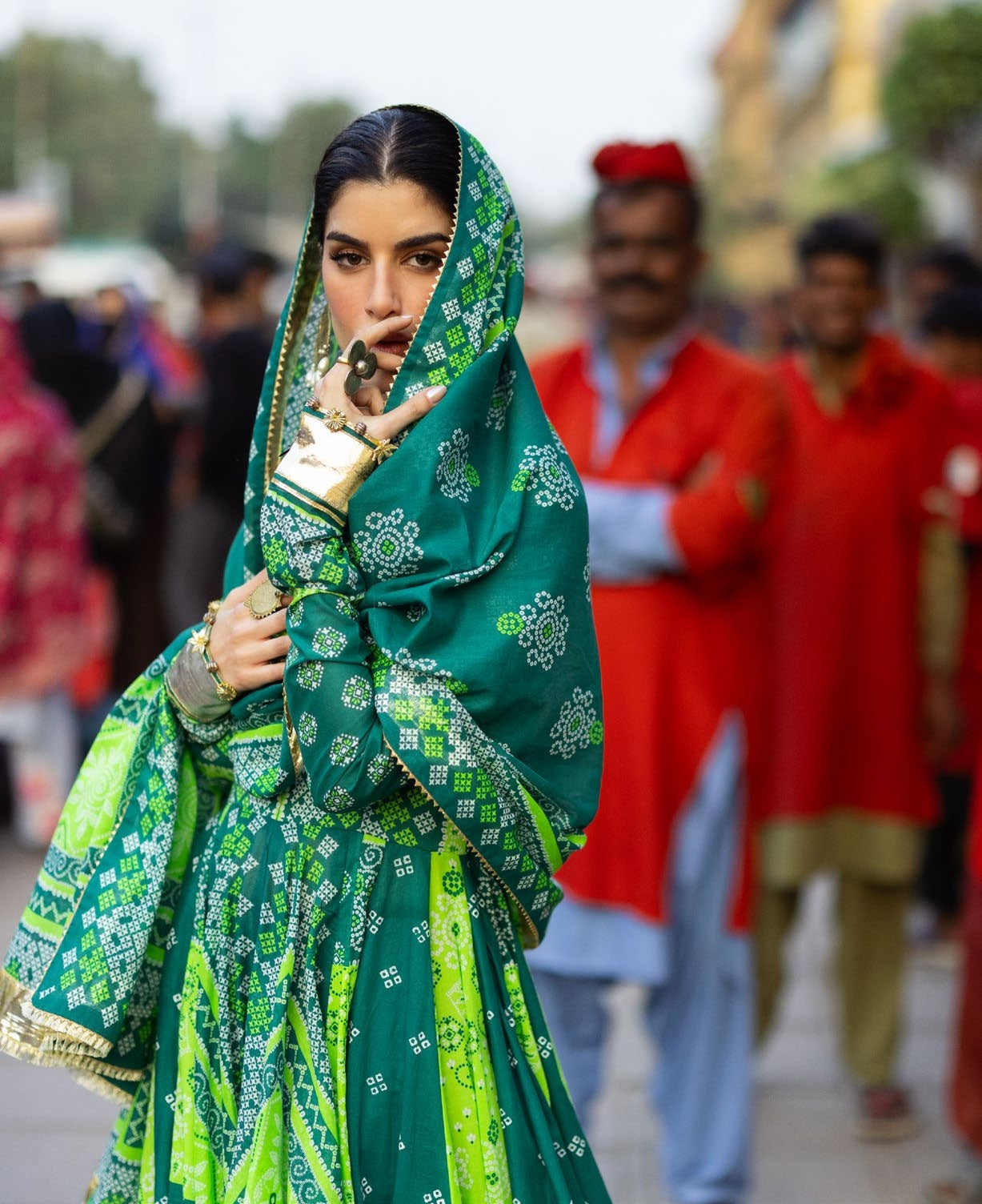GulAhmed Chunri Printed Lawn 3 Piece Suit