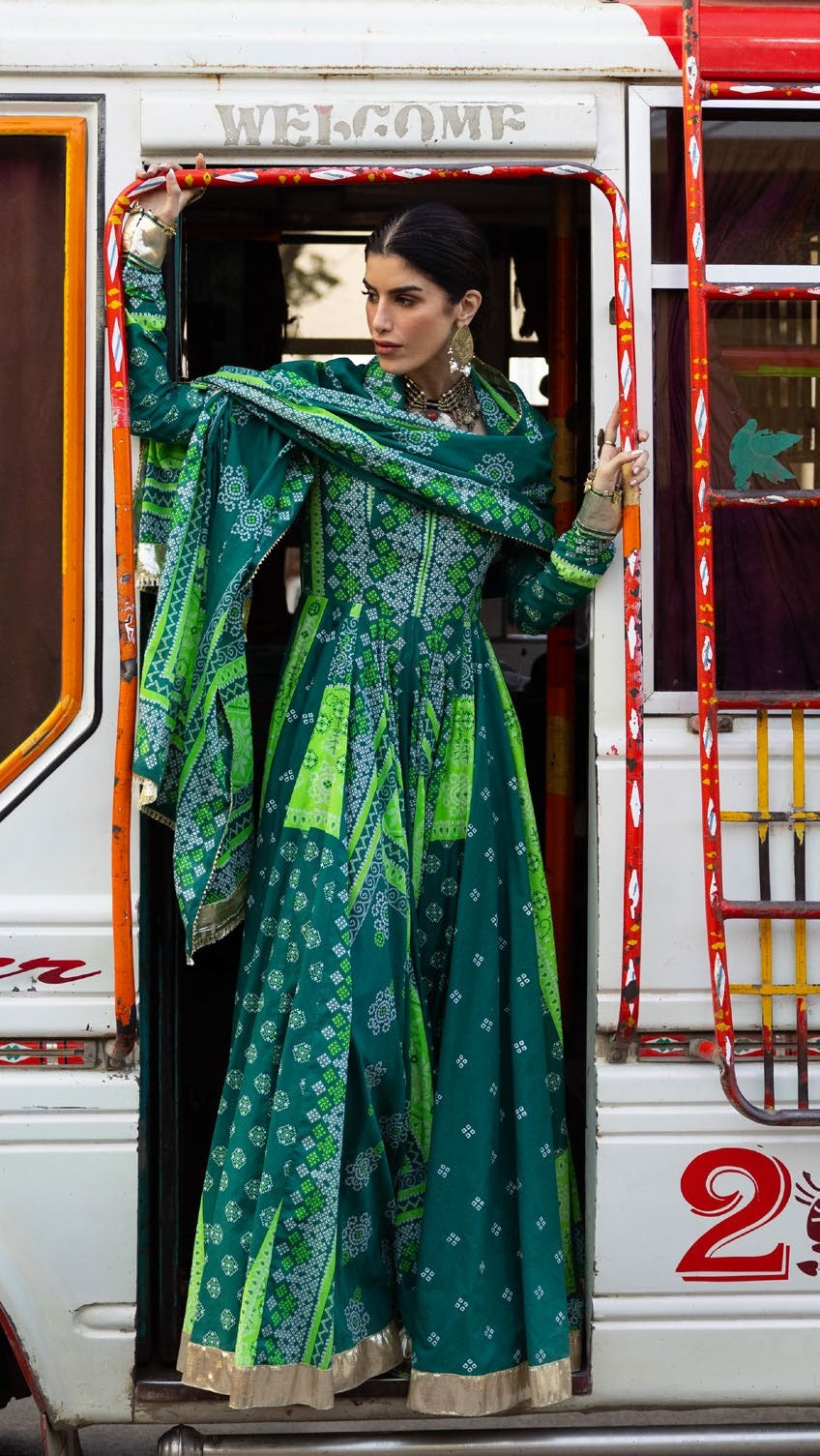 GulAhmed Chunri Printed Lawn 3 Piece Suit