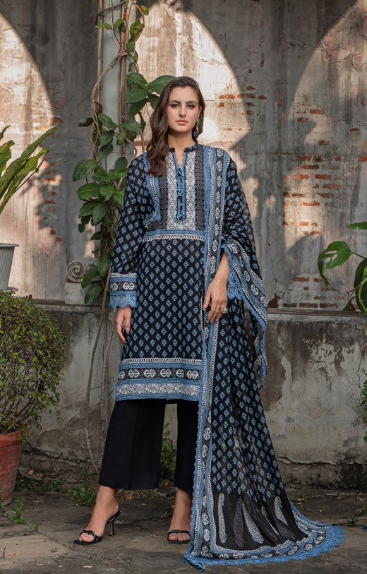 GulAhmed Noir Garden Printed Lawn Suit