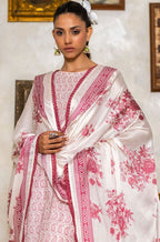 3-piece suit embroidered printed │GulAhmed Lawn│Freesia