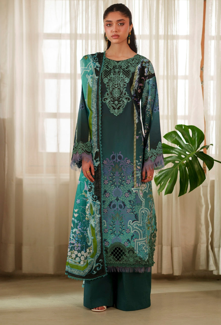Parishay Azmir Printed Lawn 3 Piece Suit