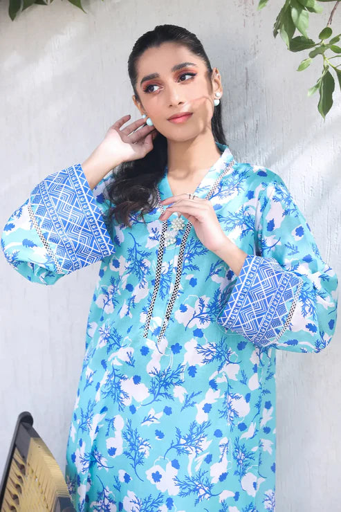 Rashid textile Digitally Printed Lawn Shirt-8627