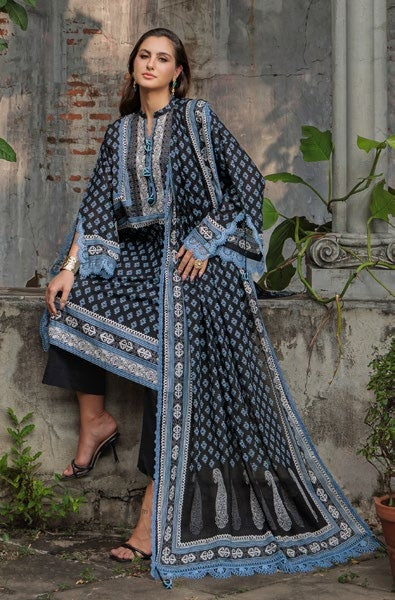 GulAhmed Noir Garden Printed Lawn Suit