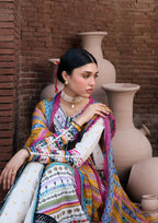 Kahf Aangan Prints Chiffon '26 – Yasmeen – Unstitched 3 Piece