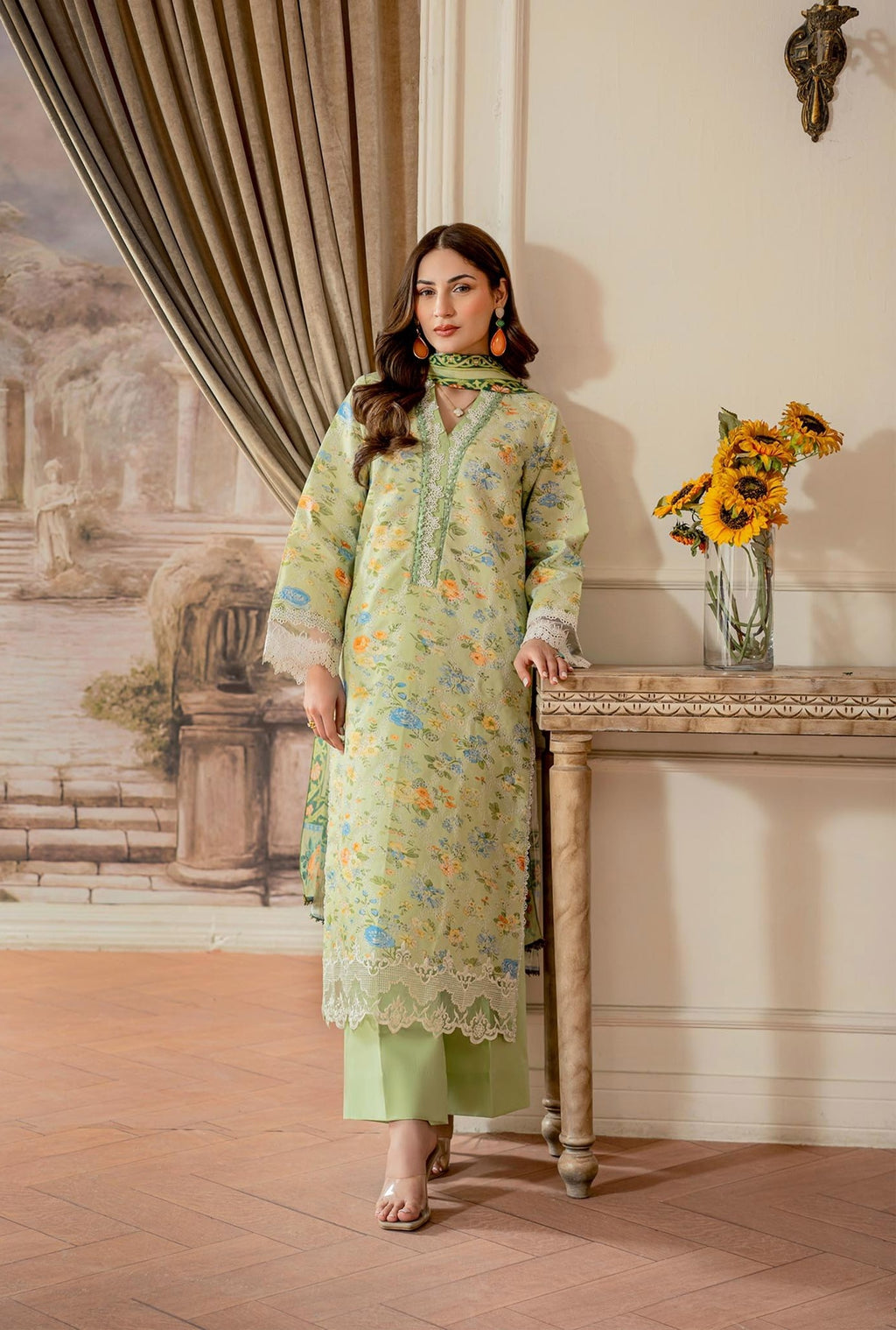 Raha Premium Printkari by Rajbari Vol 02 - Design 08 - Unstitched 3 Piece