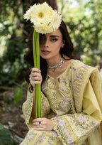 Elaf Luxury Lawn Vol II '26 – Butter Yellow – Unstitched 3 Piece