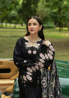 Elaf Luxury Lawn Vol II '26 – Black Mascara – Unstitched 3 Piece