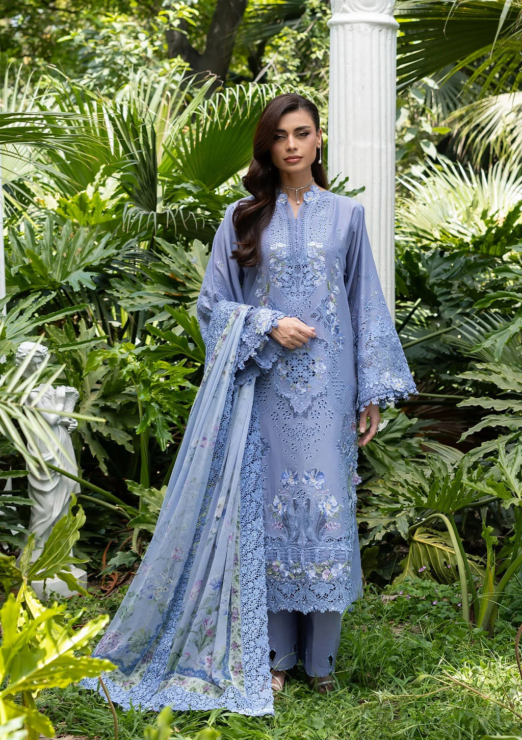 Elaf Luxury Lawn Vol II '26 – Lavender Luxe – Unstitched 3 Piece
