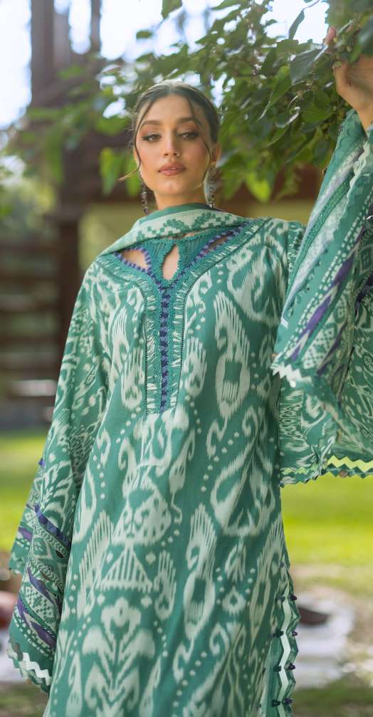 Elaf Bridgerton Nia Mare Printed Lawn 3 Piece Suit