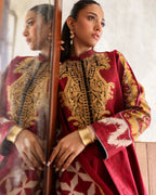 3-piece suit embroidered printed │GulAhmed Lawn│Freesia