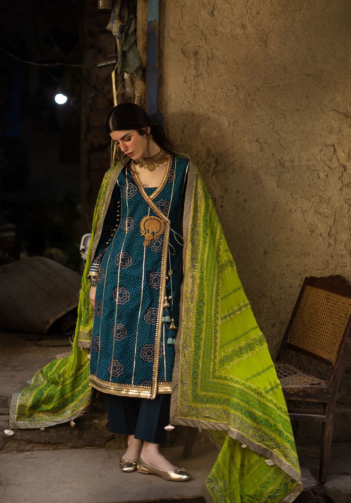 GulAhmed Chunri Luxury Chiffon 3 Piece Suit