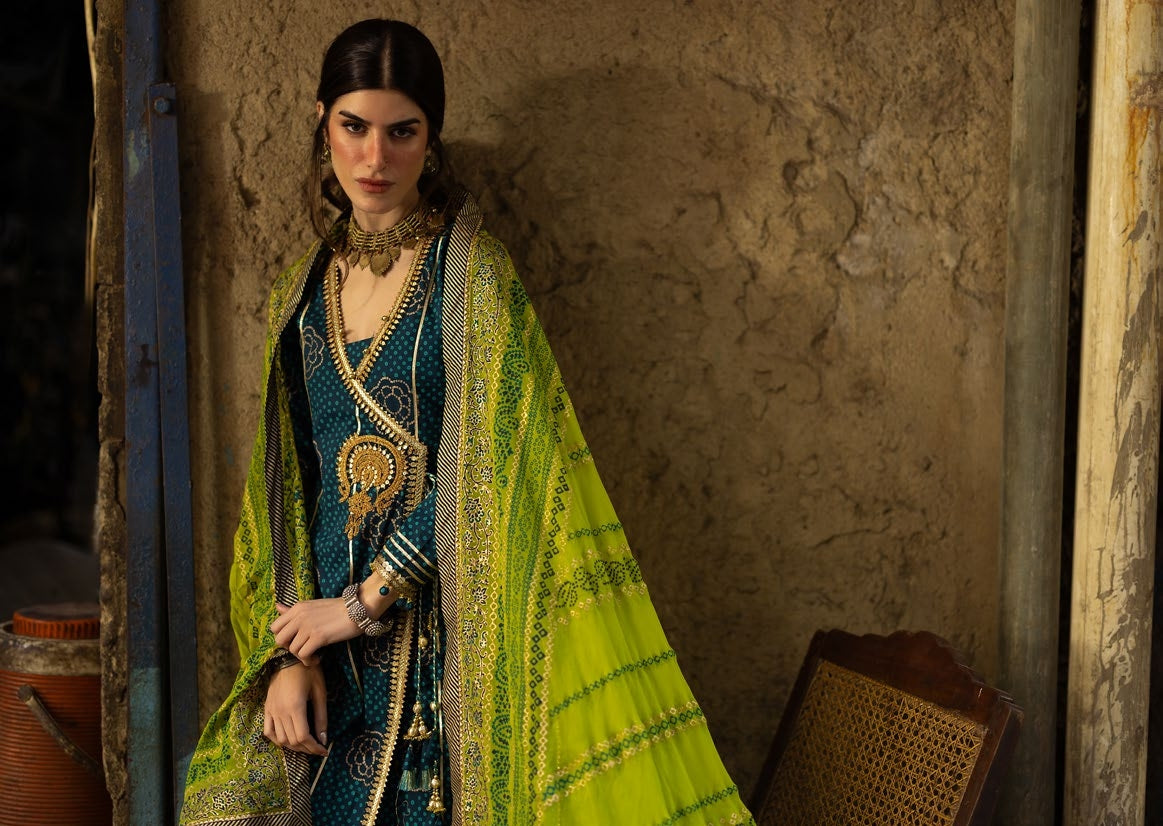 GulAhmed Chunri Luxury Chiffon 3 Piece Suit