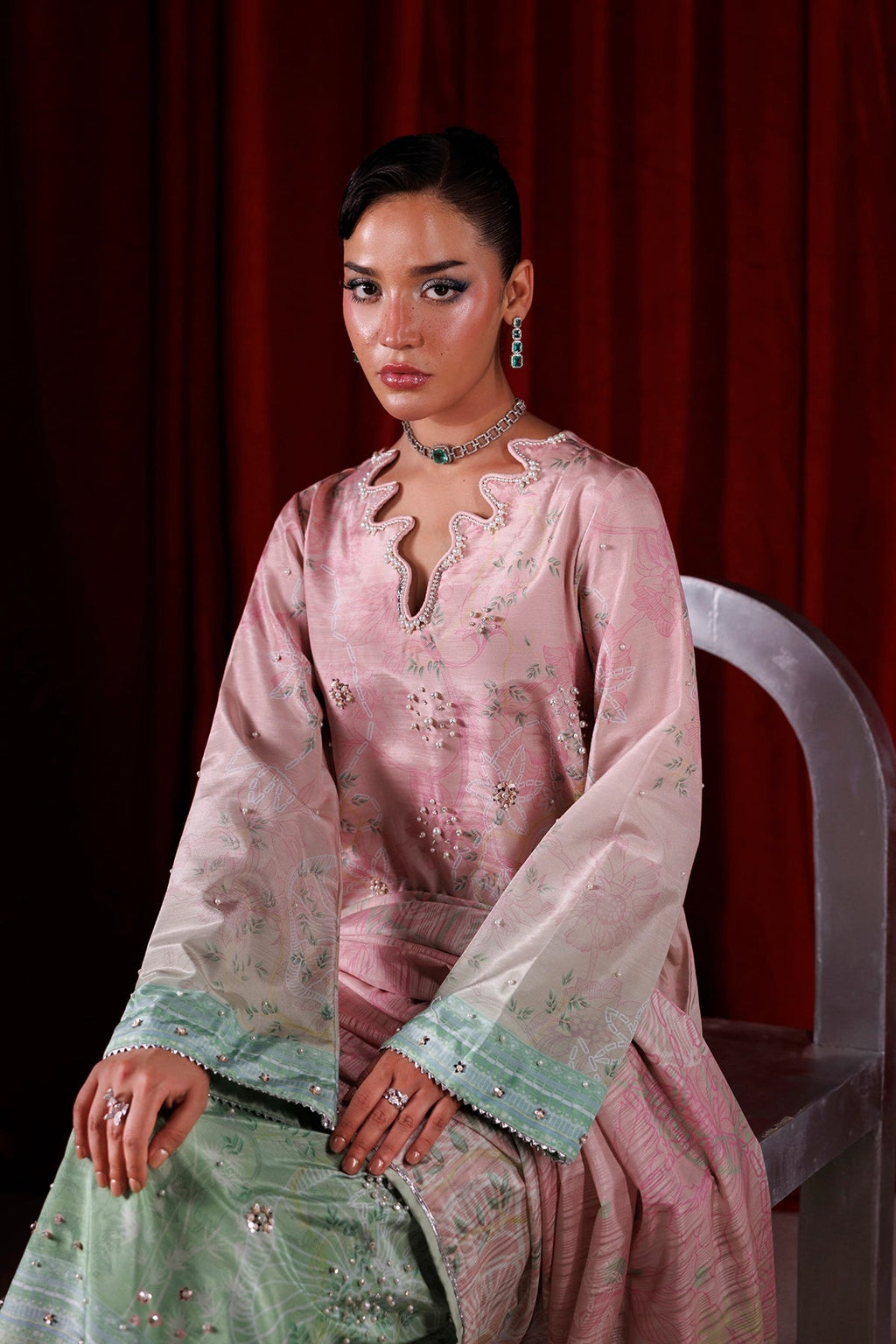 Zelie Luxe Silk 26 - M - Powder Pink
