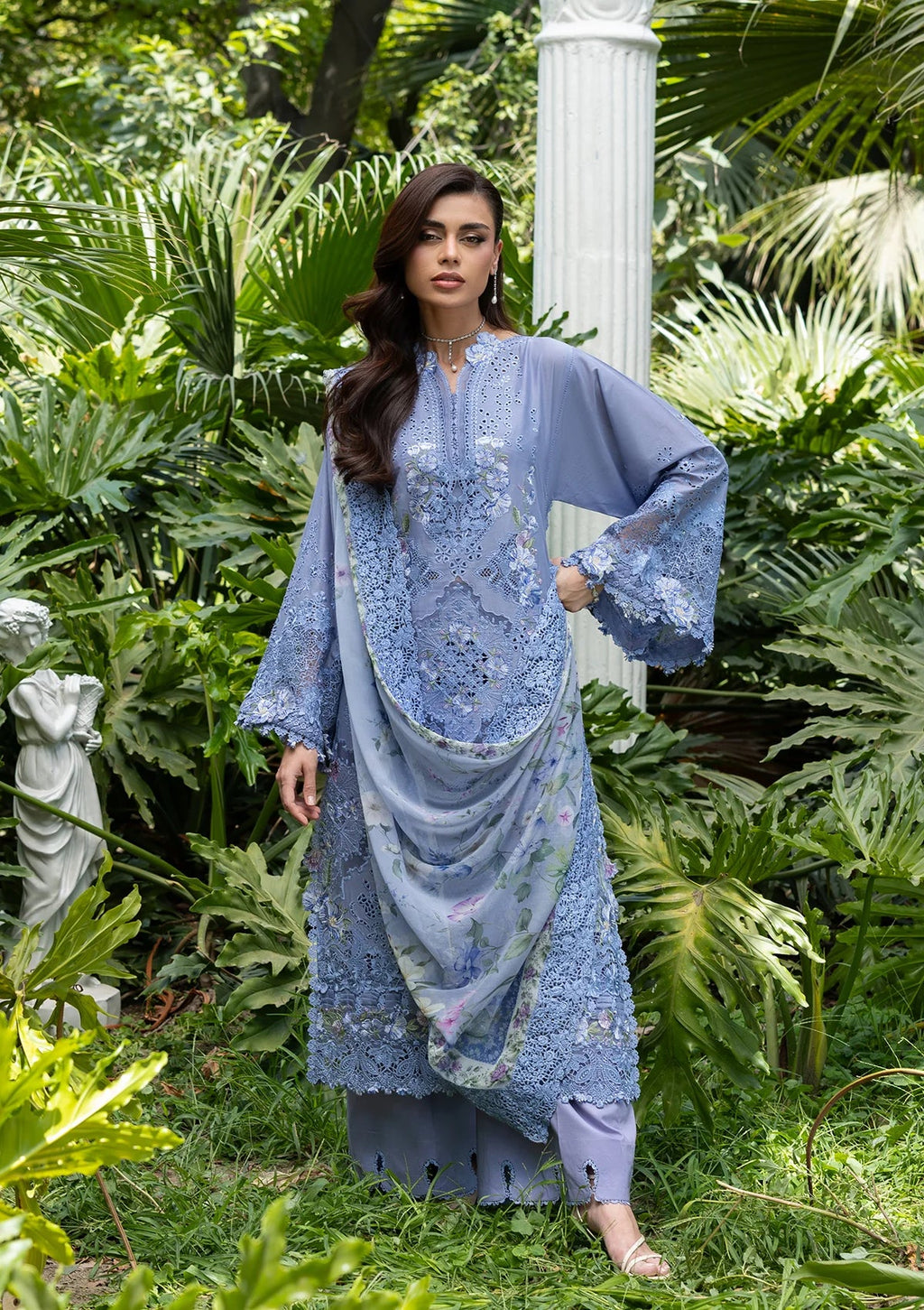 Elaf Luxury Lawn Vol II '26 – Lavender Luxe – Unstitched 3 Piece